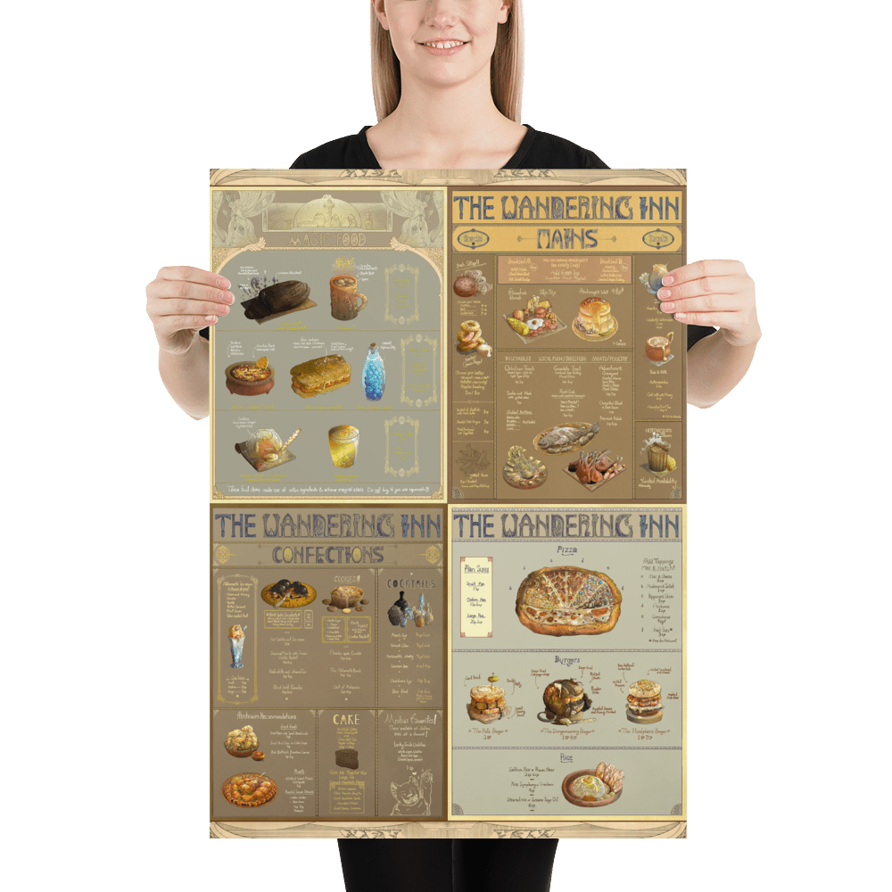 Inn Menu Matte Poster (Unframed) - The Wandering Inn Store - pirateaba