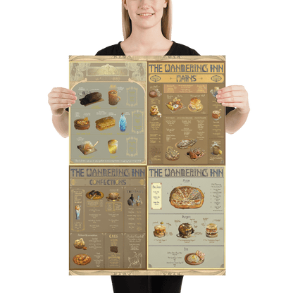Inn Menu Matte Poster (Unframed) - The Wandering Inn Store - pirateaba