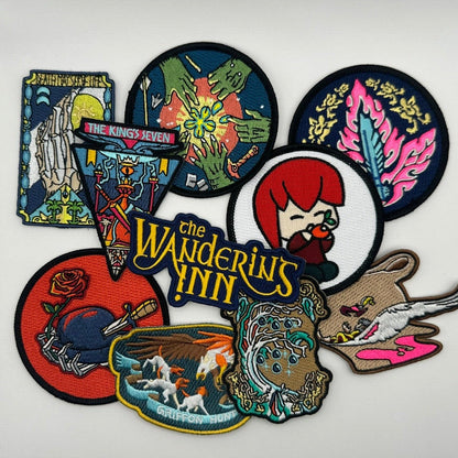 Iron On Embroidered Patches - Bundle of 10 (Pick n Mix) - The Wandering Inn Store - pirateaba