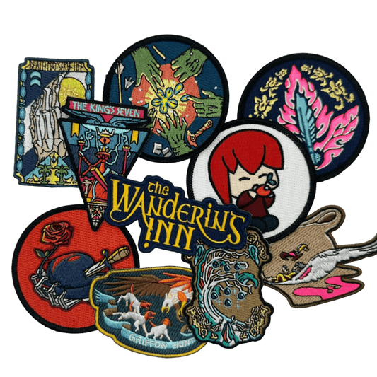 Iron On Embroidered Patches - Bundle of 10 (Pick n Mix) - The Wandering Inn Store - pirateaba