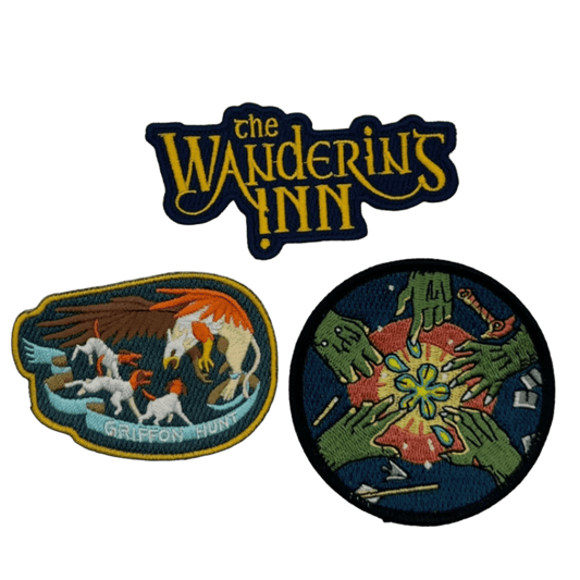Iron On Embroidered Patches - Bundle of 3 (Pick n Mix) - The Wandering Inn Store - pirateaba
