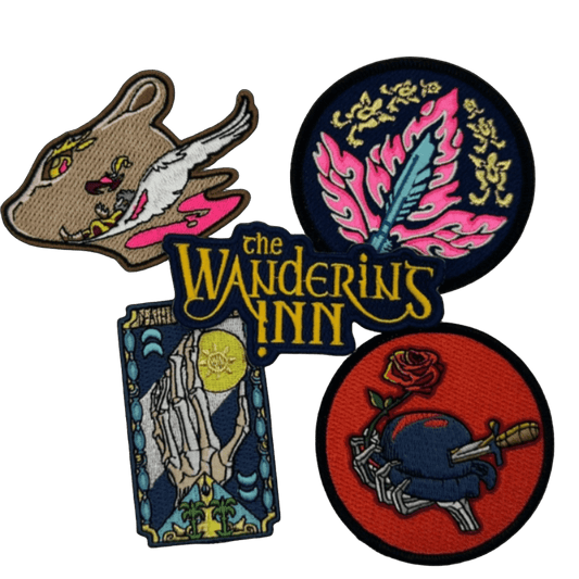 Iron On Embroidered Patches - Bundle of 5 (Pick n Mix) - The Wandering Inn Store - pirateaba