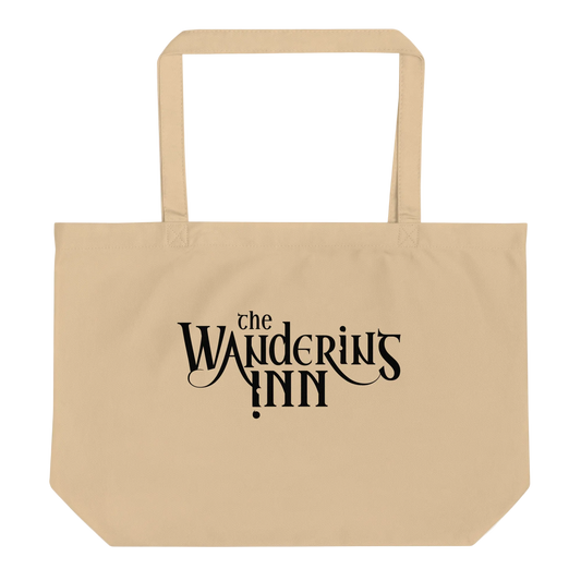 The Wandering Inn Large organic tote bag