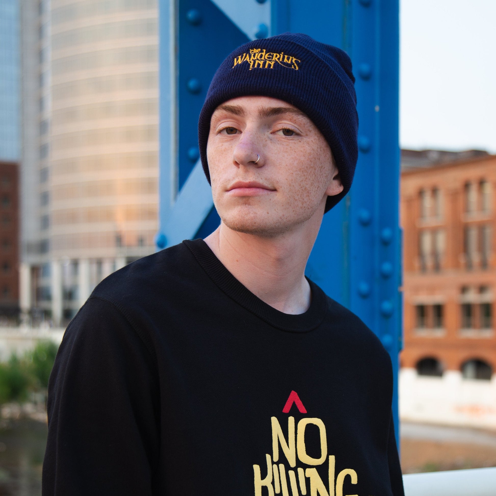 Logo Embroidered Beanie - The Wandering Inn Store - pirateaba