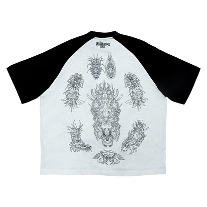 Monsters Raglan Tee - The Wandering Inn Store - pirateaba