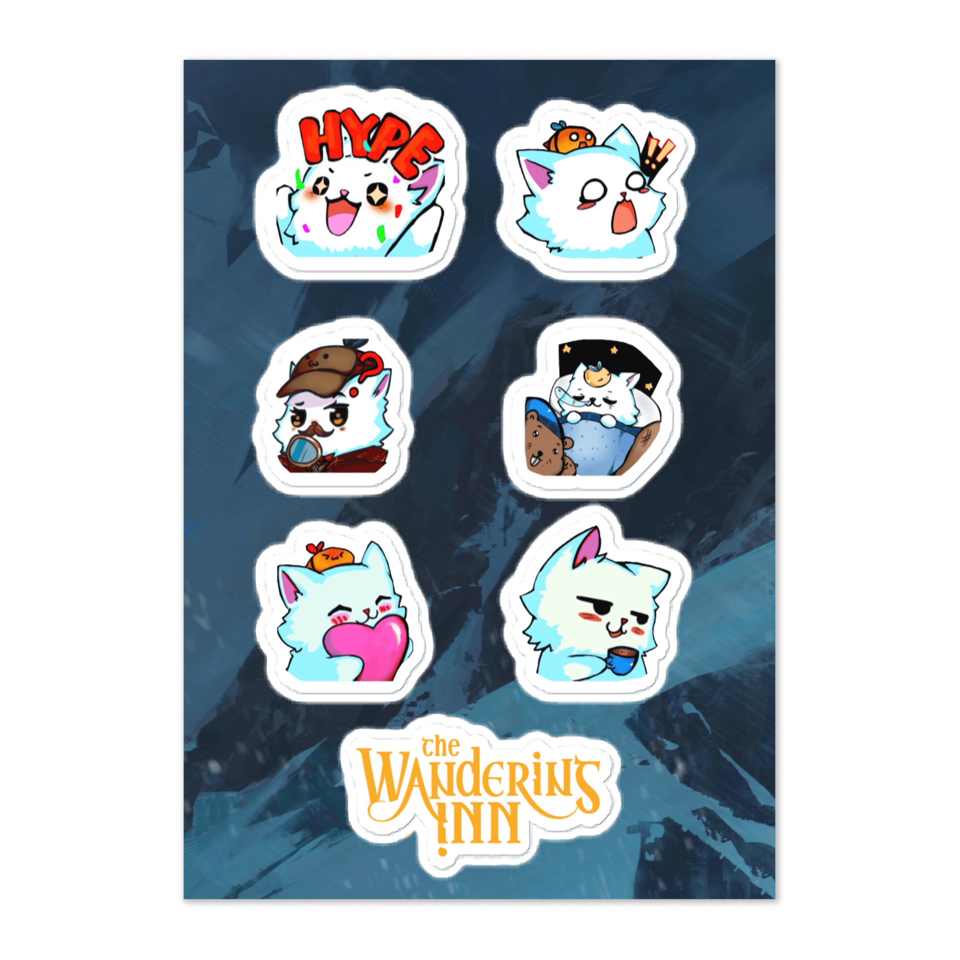 Mrsha Sticker sheet - The Wandering Inn Store - pirateaba