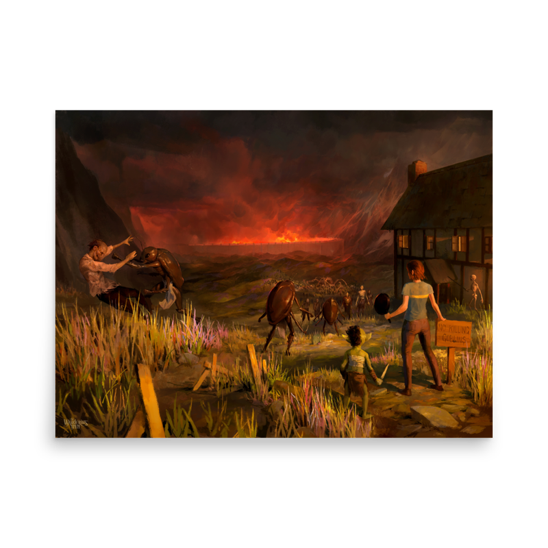 No Killing Goblins cover poster, 18 × 24 inch matte poster