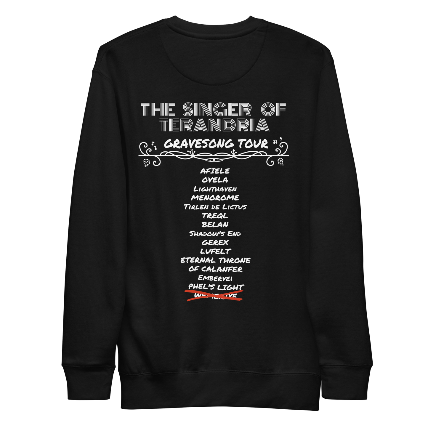 Gravesong Concert Sweatshirt (Fitted Style)