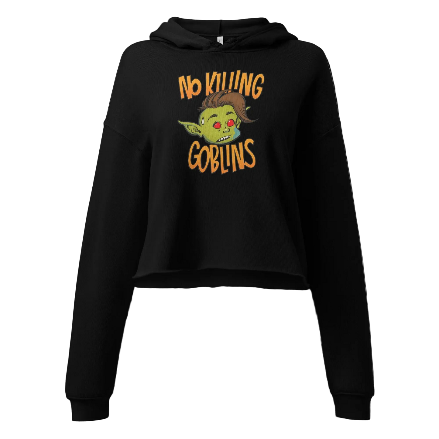 No Killing Goblins Crop Hoodie